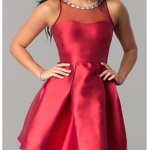 PromGirl Dresses - Embellished Satin Homecoming Dress PromGirl Dresses - Embellished Satin Homecoming Dress